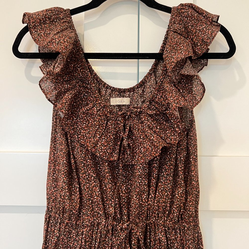 Doen Yarrow Ruffle Floral Dress- Size S - Picture 4 of 8